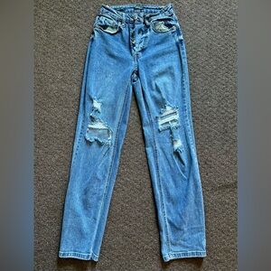 Wild Fable High Rise Distressed Blue Jeans